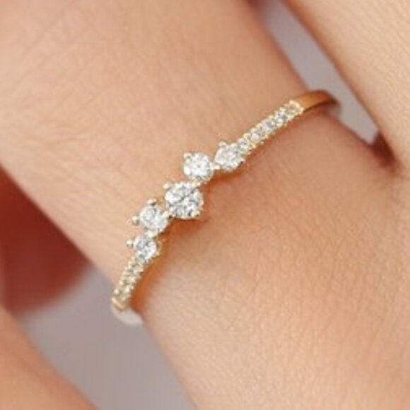 Minimalist 925 Silver Plated Eternal Ring for Women, VIP166 - Picture 3 of 3